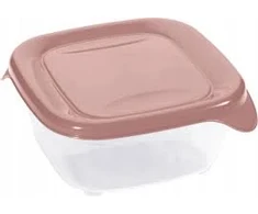 CURVER MAISTO DĖŽUTĖ FRESH&GO 0,45L KVADRATINĖ ROŽINĖ
