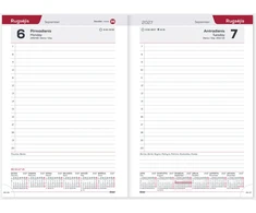 Darbo kalendorius Timer Business Day Design, A5, Carmen