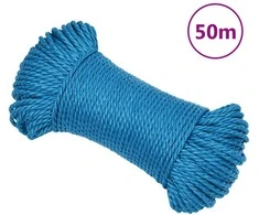 Darbo virvė, mėlynos spalvos, 3mm, 50m, polipropilenas