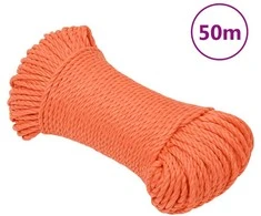 Darbo virvė Oranžinė 3 mm 50 m Polipropilenas
