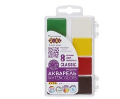 Dažai akvarelė Zibi Classic Kids, įvairių spalvų