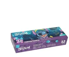 Dažai guašas Disney Stitch, 12x20 ml