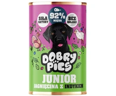 DBP DOBRY šunims Junior Ėriena su kalakutiena – šlapias pašaras šuniui – 400g