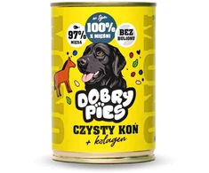 DBP DOBRY šunims Mono Gryna arkliena + kolagenas – šlapias pašaras šuniui – 400g