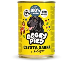 DBP DOBRY šunims Mono Gryna stirna + kolagenas – šlapias pašaras šuniui – 400g
