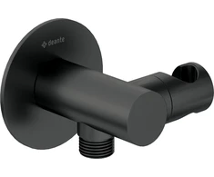 Deante Round angled connector with handset holder
