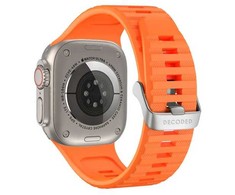 Decoded Ultra Traction silikoninė apyrankė Apple Watch 49 / 45 / 44 / 42 mm Gen 1-9 - SE - oranžinės spalvos