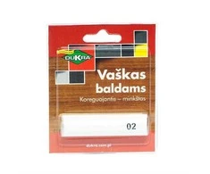 Defektų maskavimo vaškas Dukra 02, balta, 75 x 19 mm