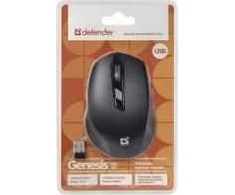 Defender belaidė optinė pelė Genesis MM-785 Juodas,6D,2400 DPI, 52785