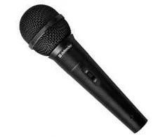 Defender Karaoke microphone 100Hz – 13KHz, cable 5m, 3.5mm jack with 6.25mm adapter jack, juodas, MIC130