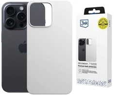 Dėklas 3MK Hardy MagSilicone skirtas Apple iPhone 16 Pro Max baltos spalvos