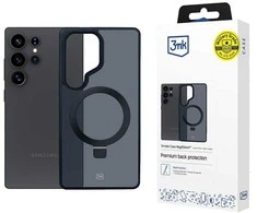 Dėklas 3MK Smoke Case Mag&amp;Stand Samsung Galaxy S25 Ultra