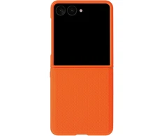 Dėklas Accezz Grid nugarėlė skirta Samsung Galaxy Z Flip 8 – Oranžinė