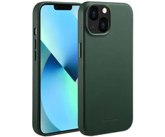 Dėklas Accezz MagSafe odinis galinis dangtelis, skirtas iPhone 13 – Cedar Žalias