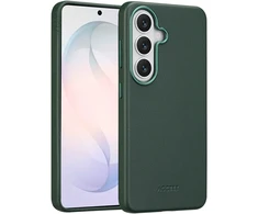 Dėklas Accezz MagSafe odinis galinis dangtelis, skirtas Samsung Galaxy S26 – kedro žalia