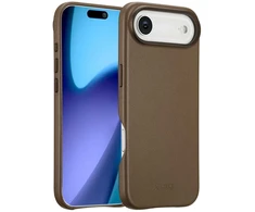 Dėklas Accezz MagSafe odinis galinis dangtelis, skirtas iPhone Air – kavos ruda