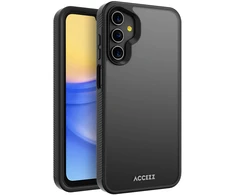 Dėklas Accezz Rugged Frosted nugarėlė Samsung Galaxy A15 (5G/4G) telefonui – Juoda