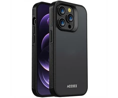 Dėklas Accezz Rugged Frosted nugarėlė skirta iPhone 14 Pro – Juoda