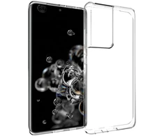 Dėklas Accezz skaidrus TPU galinis dangtelis, skirtas Samsung Galaxy S21 Ultra – skaidrus