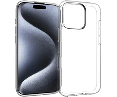Dėklas Accezz skaidrus TPU galinis dangtelis, skirtas iPhone 16 Pro – skaidrus
