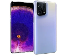 Dėklas Accezz skaidrus TPU galinis dangtelis, skirtas Oppo Find X5 Pro 5G – skaidrus