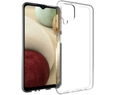 Dėklas Accezz skaidrus TPU galinis dangtelis, skirtas Samsung Galaxy A12 – skaidrus