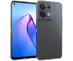 Dėklas Accezz skaidrus TPU galinis dangtelis, skirtas Oppo Reno 8 5G – skaidrus