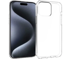Dėklas Accezz skaidrus TPU galinis dangtelis, skirtas iPhone 15 Pro Max – skaidrus