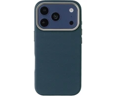 Dėklas Accezz tinklelio dizaino nugarėlė su MagSafe, skirta iPhone 17 Pro Max – tamsiai mėlyna