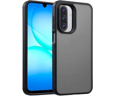 Dėklas Accezz tvirtas matinis galinis dangtelis, skirtas Samsung Galaxy A18 (4G) / A17 (4G/5G) – juodas