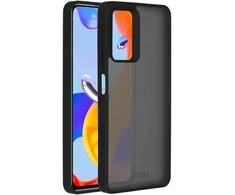 Dėklas Accezz tvirtas matinis galinis dangtelis, skirtas Xiaomi Redmi Note 11 Pro – juodas