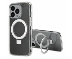 Dėklas Accezz žiedinis stovas su nugarėlės dėklu ir MagSafe funkcija, skirtas iPhone 13 Pro – skaidrus