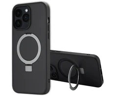 Dėklas Accezz žiedinis stovas su nugarėlės dėklu ir MagSafe, skirtas iPhone 14 Pro Max – Juodas