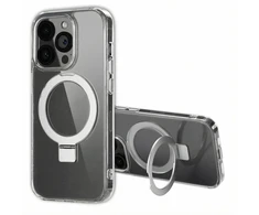 Dėklas Accezz žiedinis stovas su nugarėlės dėklu ir MagSafe, skirtas iPhone 14 Pro – skaidrus
