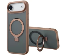 Dėklas Accezz žiedinis stovas su nugarėlės dėklu ir MagSafe, skirtas iPhone Air – rudas