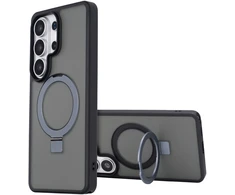 Dėklas Accezz žiedinis stovas su nugarėlės dėklu ir MagSafe, skirtas Samsung Galaxy S26 Ultra – Juodas