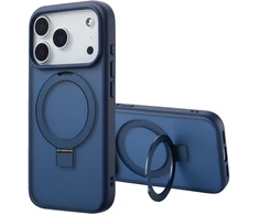 Dėklas Accezz žiedinis stovas su nugarėlės dėklu ir MagSafe, skirtas iPhone 17 Pro – Mėlynas