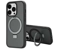 Dėklas Accezz žiedinis stovas su nugarėlės dėklu ir MagSafe, skirtas iPhone 14 Pro – Juodas