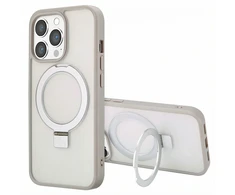 Dėklas Accezz žiedinis stovas su nugarėlės dėklu ir MagSafe, skirtas iPhone 13 Pro Max – pilkas