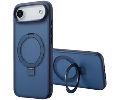 Dėklas Accezz žiedinis stovas su nugarėlės dėklu ir MagSafe funkcija, skirtas iPhone Air – Mėlynas
