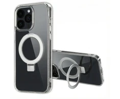 Dėklas Accezz žiedinis stovas su nugarėlės dėklu ir MagSafe, skirtas iPhone 14 Pro Max – skaidrus