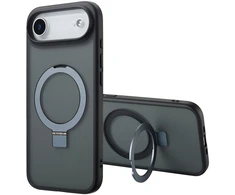 Dėklas Accezz žiedinis stovelis su nugarėlės dėklu ir MagSafe, skirtas iPhone Air – Juodas