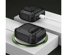 Dėklas Apple AirPods 4 Tech-Protect Carbonox juodos spalvos