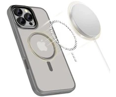 Dėklas Apple iPhone 16 Pro Max Tech-Protect MagEdge MagSafe Titanium / Gunmetal
