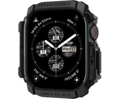 Dėklas Apple Watch 10 (42mm) Spigen Rugged Armor Matte juodas
