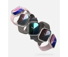 Dėklas Apple Watch 10 (46mm) Ringke Slim 2-pack Clear & Matte juodos spalvos