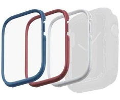 Dėklas Uniq Išmaniojo laikrodžio Apple Watch 4/5/6/7/8/SE ekrano rėmelis, Mėlynos/Raudonos/Baltos spalvos, 44/45mm
