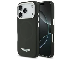 Dėklas Aston Martin HC FW Logo MagSafe Apple iPhone 17 Pro juodos spalvos