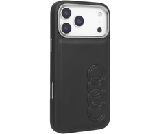 Audi TT sintetinės odos dėklas su MagSafe iPhone 17 Pro Max, juodos spalvos