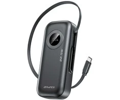 AWEI PowerBank PA-9 10000mAh 22.5W juodos spalvos